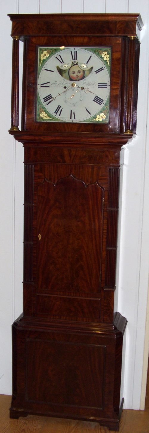Fine Quality Mahogany Moonphase Longcase Clock